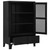  Office Cabinet with Mesh Doors Industrial Black 29.5"x15.7"x47.2" Steel A949-145355