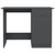  Desk Gray 39.4"x19.7"x29.9" Engineered Wood A949-801082