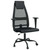  Office Chair Black Mesh Fabric and Faux Leather A949-353023