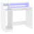  Desk with LED Lights White 38.2"x17.7"x35.4" Engineered Wood A949-805552