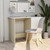  Desk White and Sonoma Oak 39.4"x19.7"x29.9" Engineered Wood A949-801085