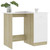  Desk White and Sonoma Oak 39.4"x19.7"x29.9" Engineered Wood A949-801085