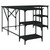  Desk Black 54.7"x54.7"x29.5" Engineered Wood A949-837592