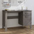  Desk HAMAR Light Gray 44.5"x19.7"x29.5" Solid Wood Pine A949-340463