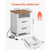 Farmhouse Nightstand, with Charging Station, End Table with 2 Drawers and Open Shelf, Bedside Stora E415-BCGBSBZHBCTJTJFDP001V1