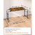 Overbed Table 41.7"W x 14.2"D Mobile Bed Desk with Swivel Wheels, for Bedroom Living Room Home Offi E415-BSCSZZSHKSCS2RMSU001V0