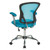 Blue High Back Mesh Office Chair with Padded Armrest Q280-ASMB5169851855