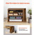 Literature Organizer, 4 Compartments Office Mailbox with Detachable Shelves, Wooden Mailbox Sorter  E415-WJFPJCTKBHB5WJBIO001V0