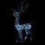 Acrylic Reindeer Christmas Decorations 3 pcs 47.2" Cold White A949-3154346