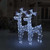 Reindeer Christmas Decorations 2 pcs 23.6"x6.3"x39.4" Acrylic A949-3154336