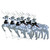 Christmas Reindeers 6 pcs White 120 LEDs A949-3154271
