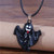 Fashionable Halloween Vampire Horror Atmosphere Wholesale Necklace - Black A392-fane7434