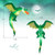 5 Feet Hanging Halloween Inflatable Dragon B593-CM24312US