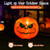 4 Feet Halloween Inflatable Pumpkin with Build-in LED Light - Color: Orange - Size: 4 ft D681-CM23540US