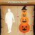 8 Feet Inflatable Halloween Pumpkins Stack with Built-in LED Lights - Color: Orange D681-CM24027US