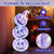 Standing 150 LED Lighted Pumpkin Halloween Decoration with Base B593-CM24774US
