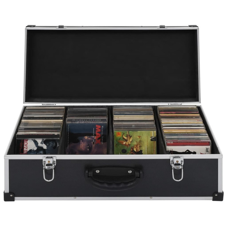  CD Case for 80 CDs Aluminum ABS Black A949-91855