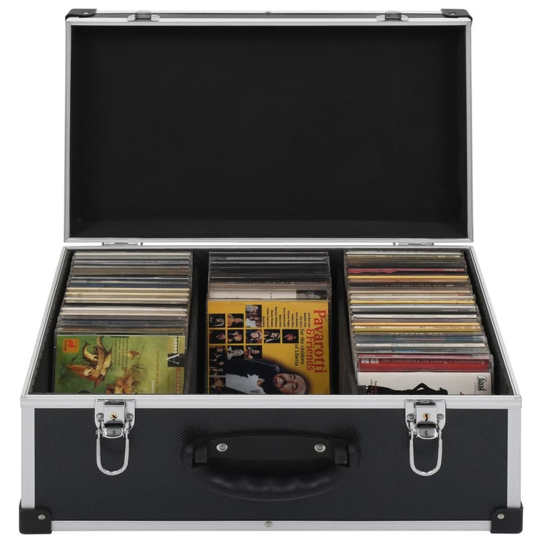 CD Case for 60 CDs Aluminum ABS Black A949-91857
