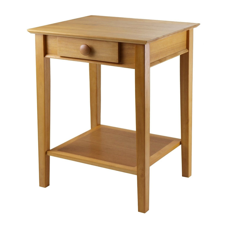 Modular Wooden Printer Stand with Drawer and Bottom Shelf in Honey Q280-WPSH71835
