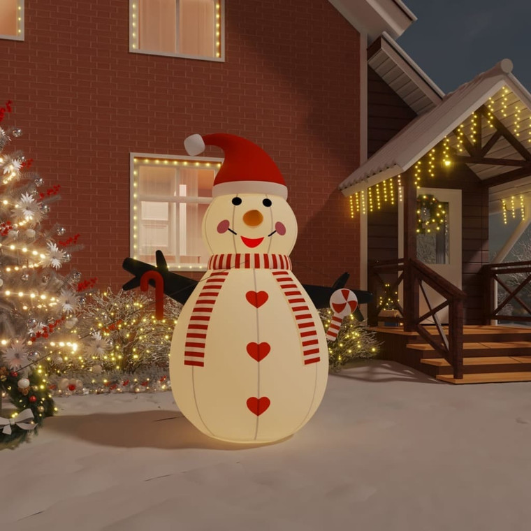 Inflatable Snowman with LEDs 8 ft A949-345373