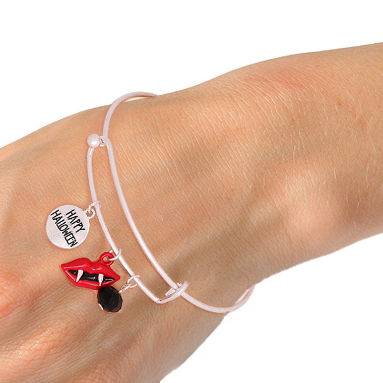 Dracula Charm Halloween Bangle T226-9485436289343