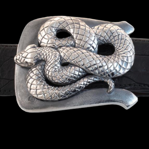 Sterling Silver Snake Buckle - 1 1/2"