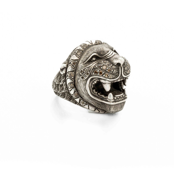 Lion Ring with Diamonds (JW-TARRNG115) JWCooper.com