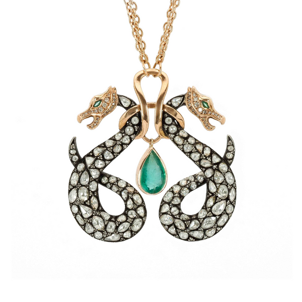 Dragon Necklace with Diamonds Signature Series (JW-TARNEC204S) JWCooper.com