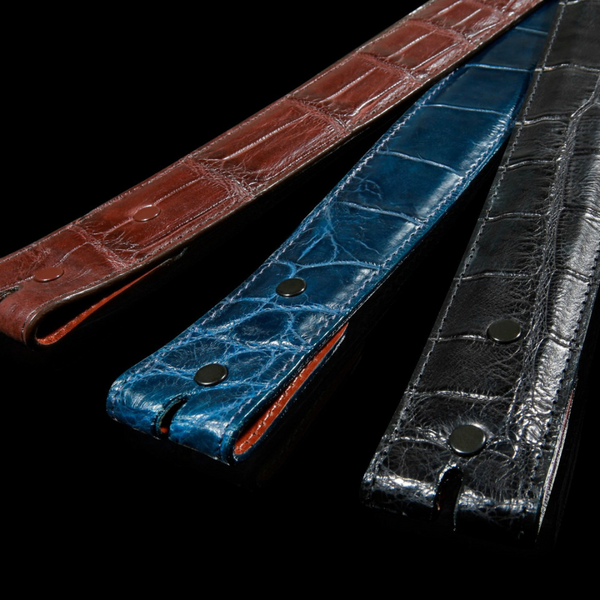Alligator Matte 1 1/2" Belt Strap. Meticulously crafted from genuine alligator leather, this strap features a matte finish for a modern and understated look. JWCooper.com
