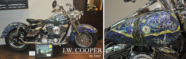 Artist Paul Pearman's mosaic Harley Davidson "The Starry Night" - The Story