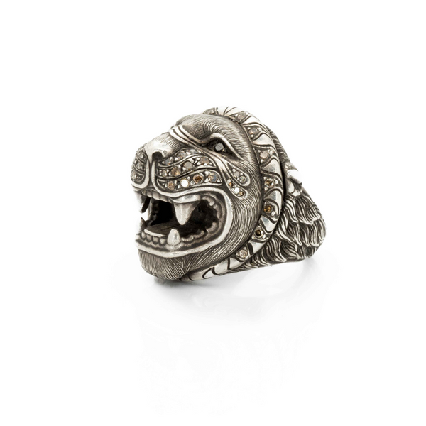 Lion Ring with Diamonds (JW-TARRNG115) JWCooper.com