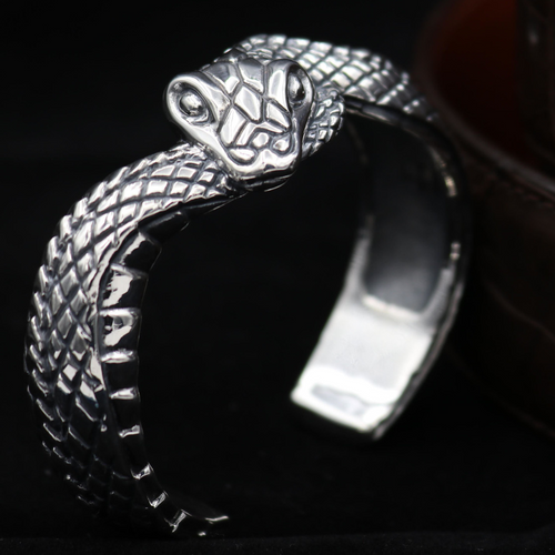 Sterling Silver Snake Cuff Bracelet J.W. COOPER