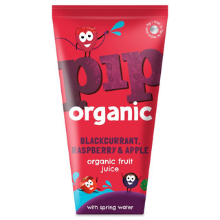 Pip Organic Blackcurrant, Raspberry & Apple Juice with Spring Water 24 x 180ml