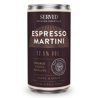 Served Espresso Martini 12 x 150ml Can
