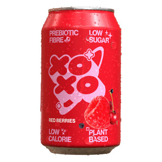 XOXO Red Berry Prebiotic Soda 12 x 330ml Can XOXO Red Berry Prebiotic Soda 12 x 330ml Can