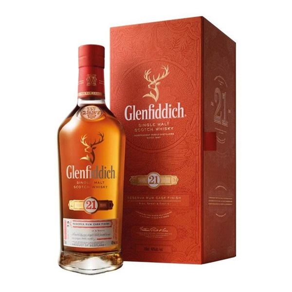 Glenfiddich 21 Year Old Single Malt Whisky 70cl