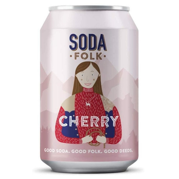 Soda Folk Cherry 24 x 330ml Cans