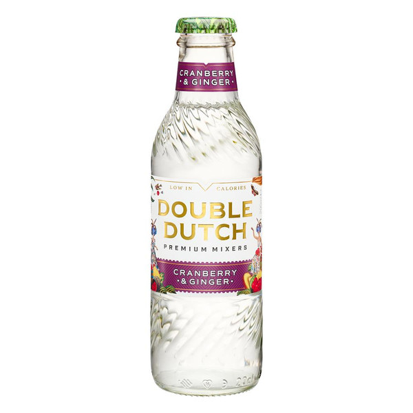 Double Dutch Cranberry & Ginger Tonic Water 24 x 200ml Double Dutch Cranberry & Ginger Tonic Water 24 x 200ml
