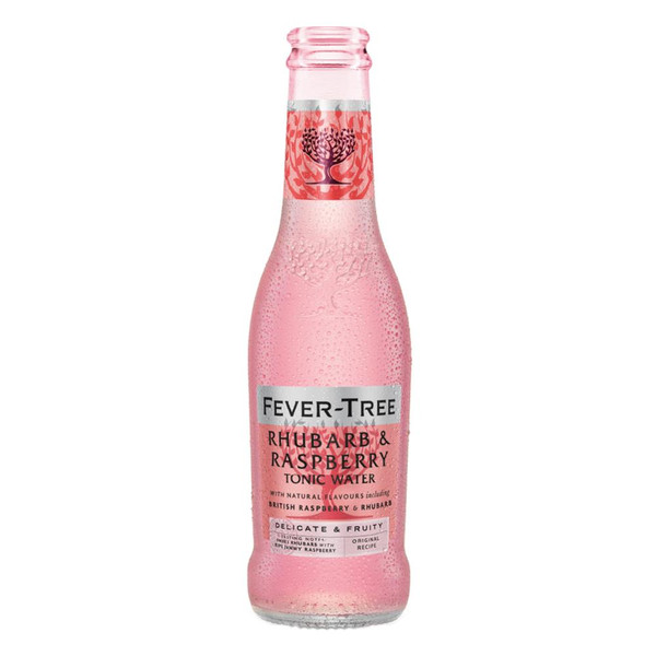 Fever-Tree Sweet Rhubarb & Raspberry Tonic Water 24x200ml Fever-Tree Sweet Rhubarb & Raspberry Tonic Water 24x200ml