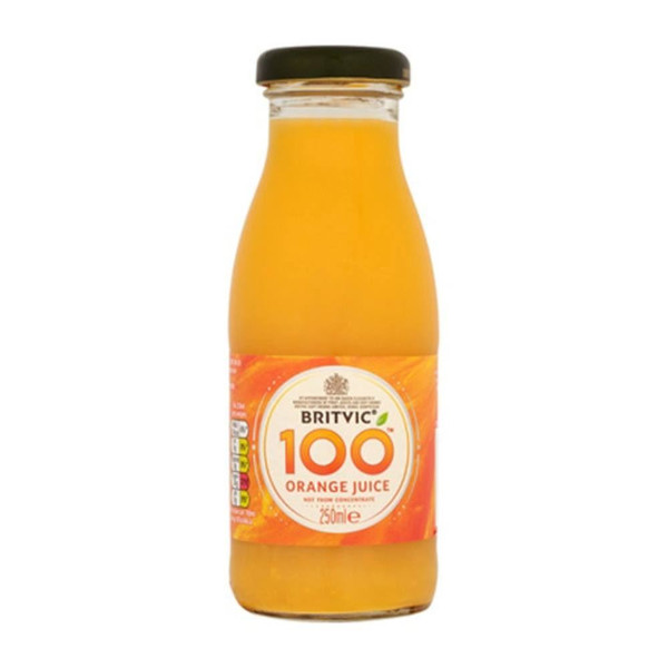 Britvic Squeezed Orange Juice 24 x 250ml Bottles