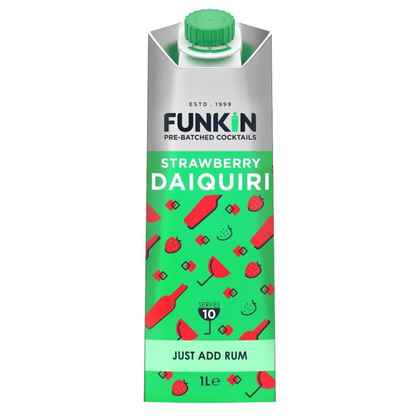 Funkin Strawberry Daiquri Pre-Batched Just Add Rum 6 x 1ltr
