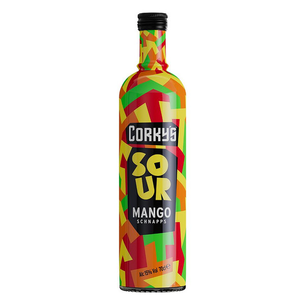 Corkys Schnapps Mango Glitter 70cl