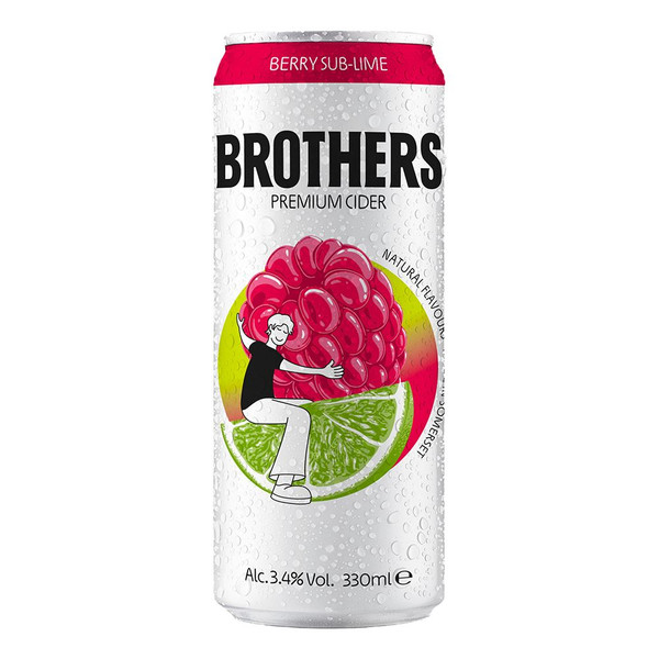 Brothers Berry Sub-Lime 24x330ml