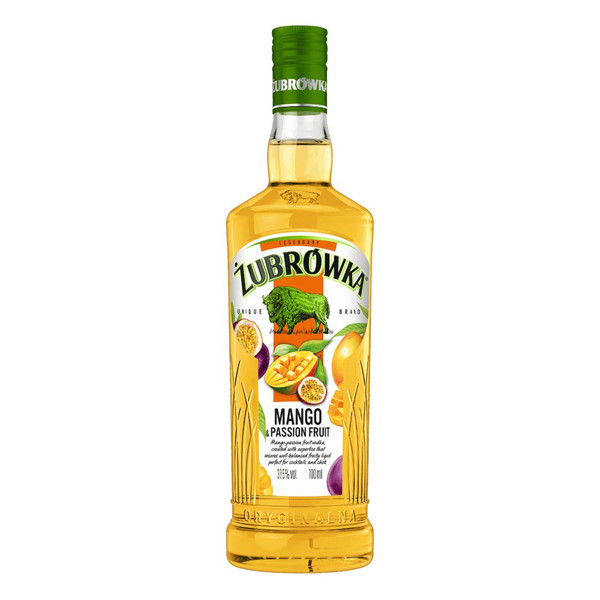Zubrowka Mango & Passion Fruit Vodka 70cl Zubrowka Mango & Passion Fruit Vodka 70cl