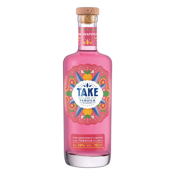Take Pink Grapefruit Tequila Liqueur 70cl Take Pink Grapefruit Tequila Liqueur 70cl
