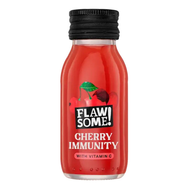 Flawsome! Cherry Immunity Shot with Vitamin C 12 x 60ml NRB Flawsome! Cherry Immunity Shot with Vitamin C 12 x 60ml NRB