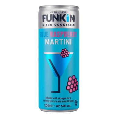 Funkin Blue Raspberry Martini 12 x 200ml Can