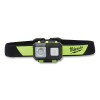 Milwaukee Tool 2004HZL Intrinsically Safe Headlamp, 3-AAA Batteries, 300 lu, HiVis Lime Green, Class I, II, III/Div 1, Incl Batt/Straps/Adh/Wrench