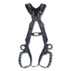 MSA 10252203 V-FIT Arc Flash Full-Body Harness, Back/Hips D-Rings, XL, QC Chest/Tongue-Buckle Leg Straps, Shoulder Padding