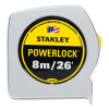 Stanley 33-428L PowerLock Tape Rule 1 In x 8 m 25 Ft Metric SAE